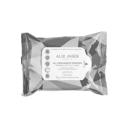Pack of 30 Alix Avien All Over Make-Up Remover Wipes.