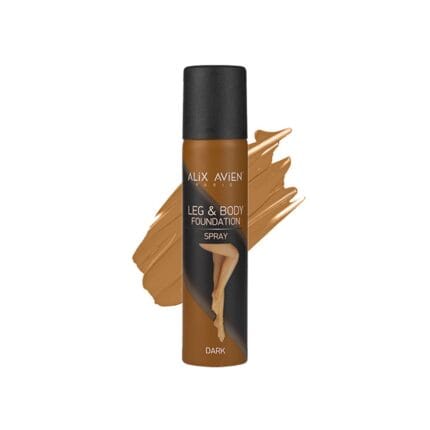 Alix Avien Leg & Body Foundation Spray can in the shade Dark.